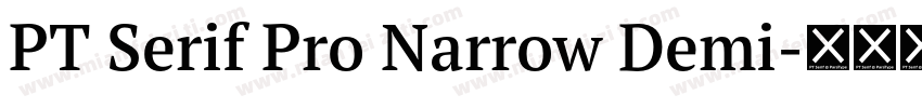 PT Serif Pro Narrow Demi字体转换